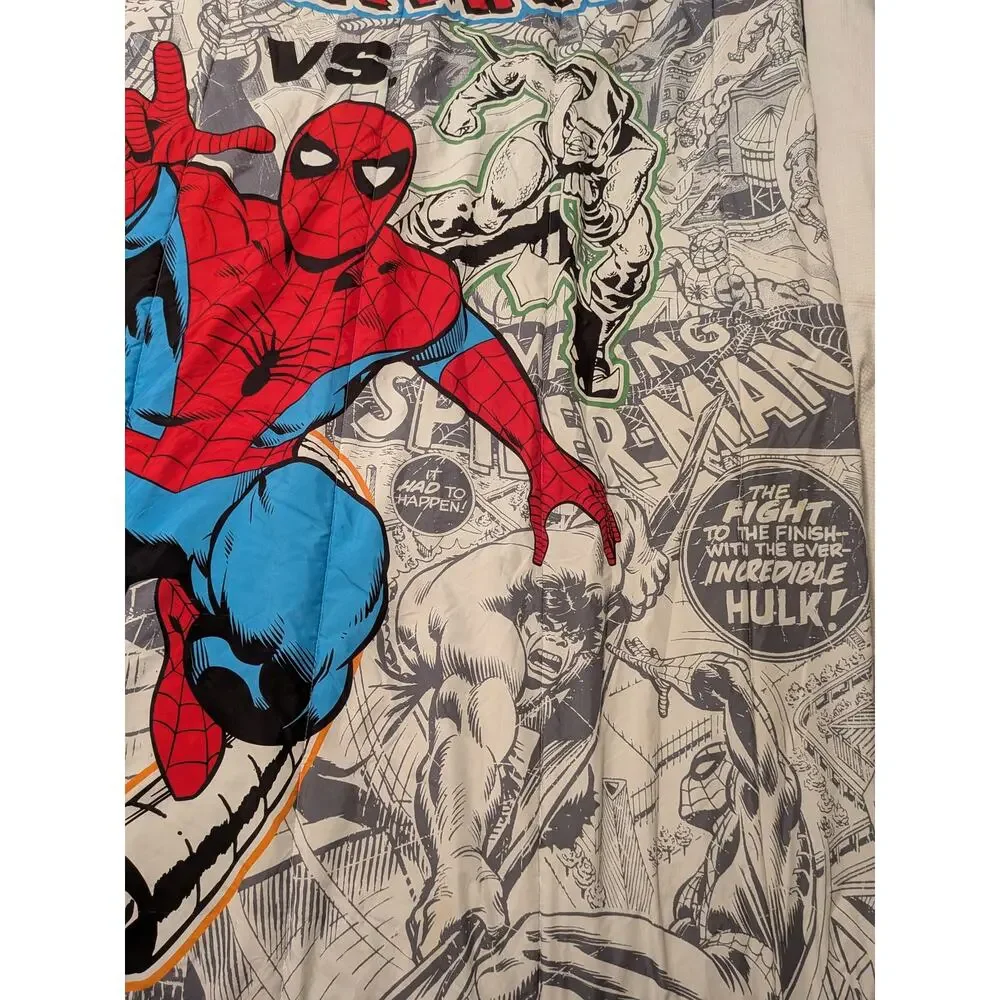 Marvel Amazing Spider-Man Twin Comforter Blanket 60x84 Vintage Comic Book Style